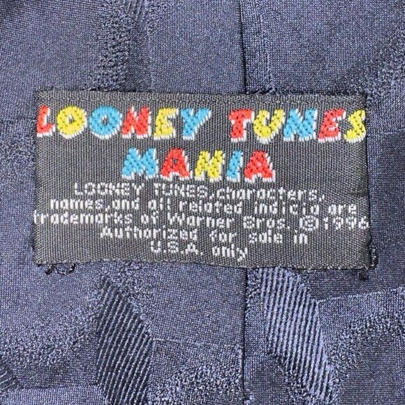 Looney Tunes Mania Vintage 1996 Bugs, Daffy, & Taz Basketball Tie OS - Picture 5 of 7